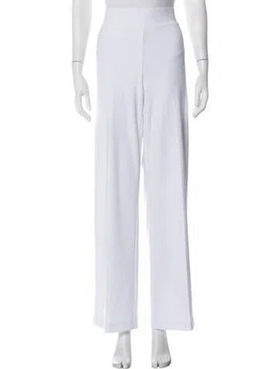 Pre-owned Joseph Ribkoff Wide Leg Pants In White