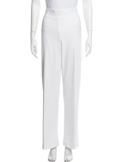 Pre-owned Joseph Ribkoff Wide Leg Pants In White
