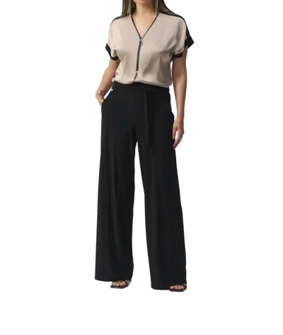 Joseph Ribkoff Wide-leg Pant With Sash In Black