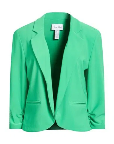 Joseph Ribkoff Woman Blazer Green Size 16 Polyester, Elastane