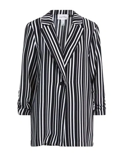 Joseph Ribkoff Woman Blazer Midnight Blue Size 12 Polyester In Black