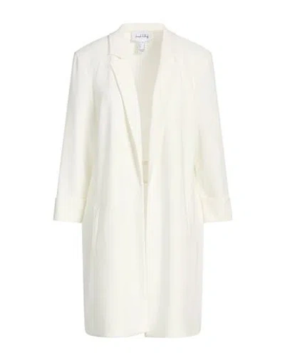 Joseph Ribkoff Woman Blazer White Size 12 Polyester, Elastane