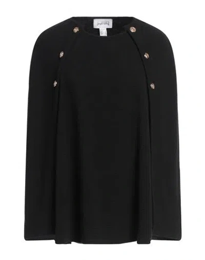 Joseph Ribkoff Woman Cape Black Size 12 Polyester, Viscose, Elastane