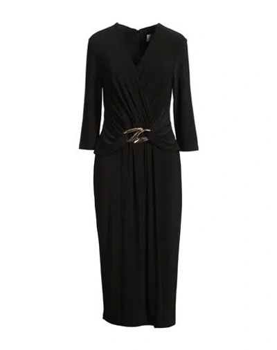 Joseph Ribkoff Woman Midi Dress Black Size 16 Polyester, Elastane