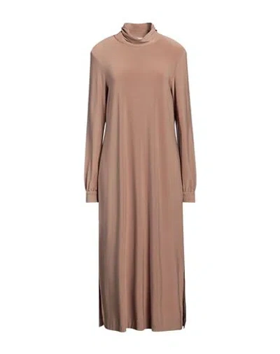 Joseph Ribkoff Woman Midi Dress Camel Size 10 Polyester, Elastane In Beige