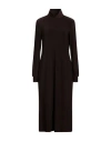 Joseph Ribkoff Woman Midi Dress Dark Brown Size 8 Polyester, Elastane