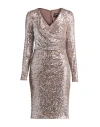 Joseph Ribkoff Woman Midi Dress Silver Size 14 Polyester, Elastane In Gray