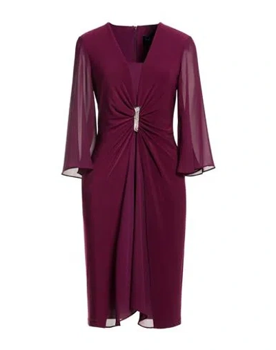 Joseph Ribkoff Woman Mini Dress Burgundy Size 12 Polyester, Elastane In Red