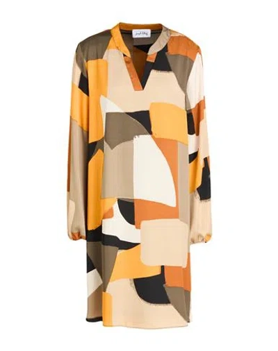 Joseph Ribkoff Woman Mini Dress Orange Size 10 Polyester In Multi