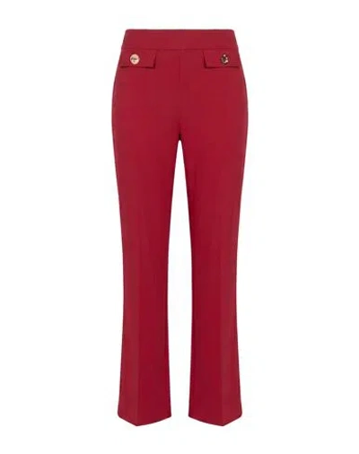 Joseph Ribkoff Woman Pants Brick Size 10 Polyester, Elastane In Burgundy