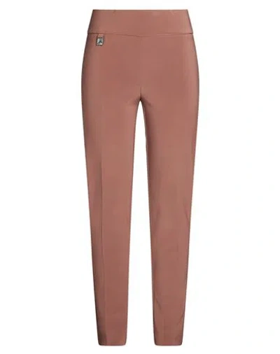 Joseph Ribkoff Woman Pants Brown Size 4 Polyester, Elastane