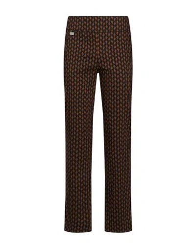 Joseph Ribkoff Woman Pants Brown Size 8 Cotton, Polyamide, Elastane