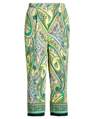 Joseph Ribkoff Woman Pants Green Size 14 Polyester In Multi