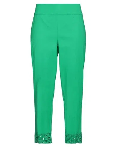 Joseph Ribkoff Woman Pants Green Size 16 Rayon, Nylon, Elastane