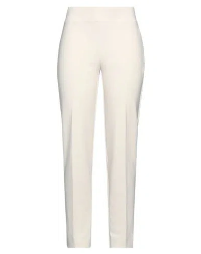 Joseph Ribkoff Woman Pants Ivory Size 6 Polyester, Elastane In White