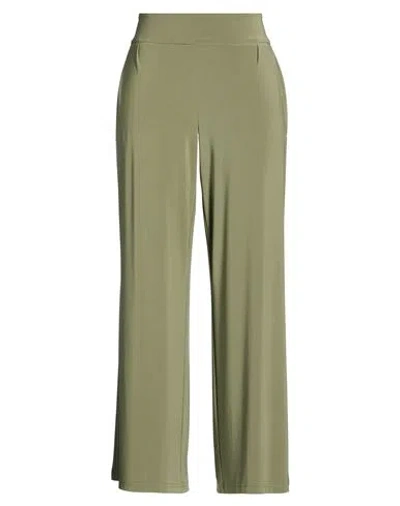 Joseph Ribkoff Woman Pants Military Green Size 16 Polyester, Elastane