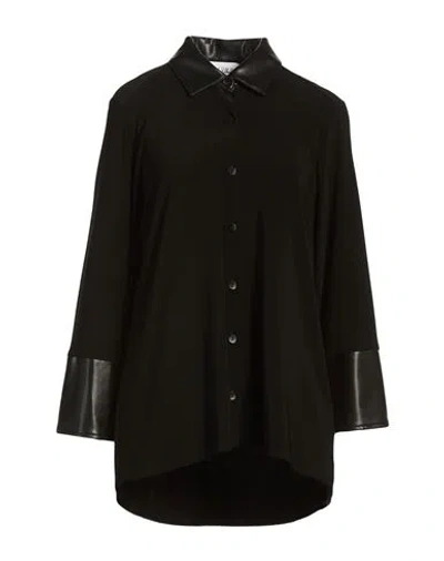 Joseph Ribkoff Woman Shirt Black Size 8 Polyester, Elastane, Polyurethane