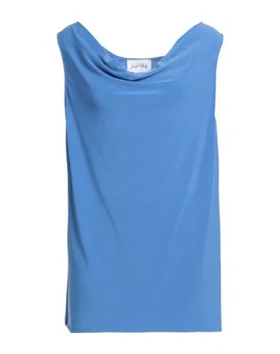 Joseph Ribkoff Woman Top Azure Size 14 Polyester, Elastane In Blue