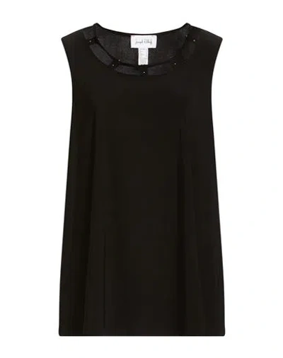 Joseph Ribkoff Woman Top Black Size 14 Polyester, Elastane