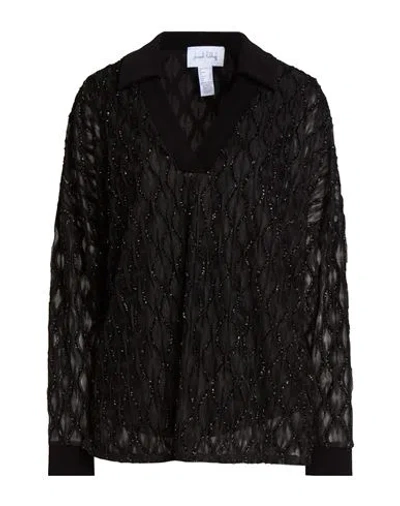 Joseph Ribkoff Woman Top Black Size 16 Polyester, Elastane