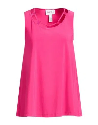 Joseph Ribkoff Woman Top Fuchsia Size 10 Polyester, Elastane In Pink