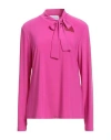 Joseph Ribkoff Side Tie Neck Blouse In Opulence In Pink