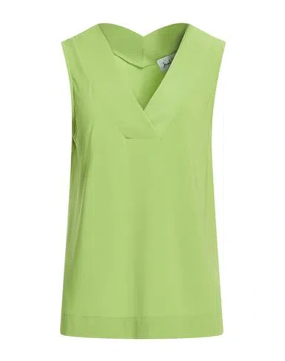 Joseph Ribkoff Woman Top Light Green Size 16 Polyester, Elastane
