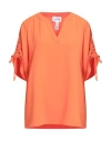 Joseph Ribkoff Woman Top Orange Size 16 Polyester In Multi