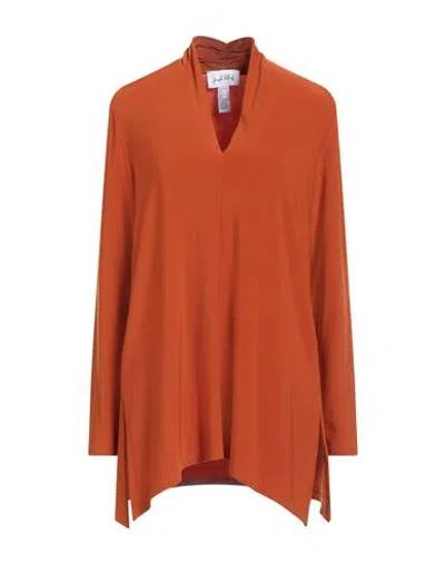 Joseph Ribkoff Woman Top Orange Size 8 Polyester, Elastane