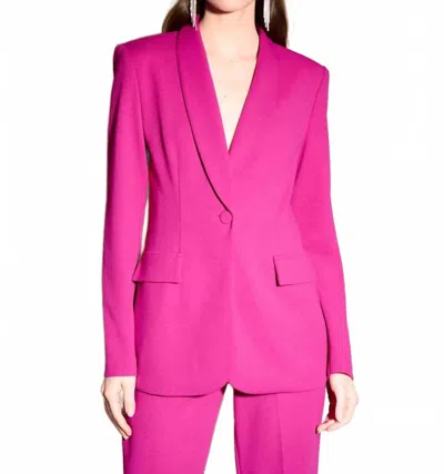 Joseph Ribkoff Women's Bonded Crepe Knit Blazer In Opulence In Pink