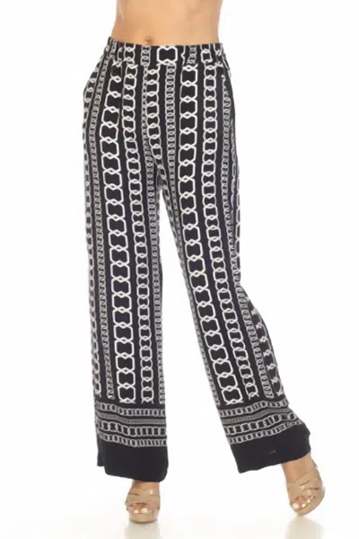 Joseph Ribkoff Women's Chain Pant In Black/white