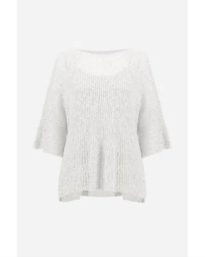 Joseph Ribkoff Women's Chenille Sweater Set In Vanilla In White