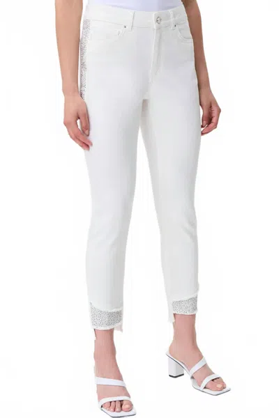 Joseph Ribkoff Women's Embellished Jeans In Cream In White