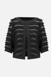 Joseph Ribkoff Women's Eyelash Jacket In Black In Black