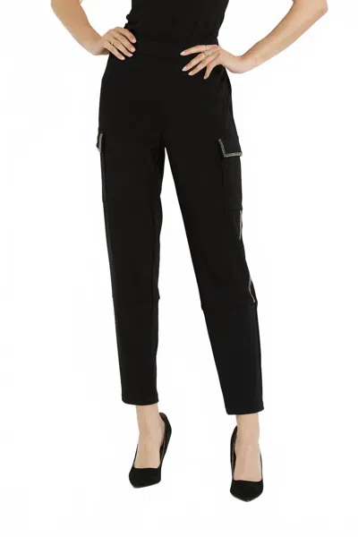 Joseph Ribkoff Women's Flap Pocket Pants In Black