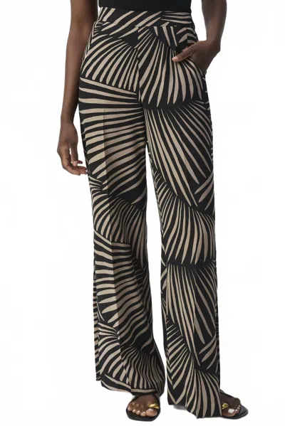 Joseph Ribkoff Women's Pant In Noir/dune Color In Multi
