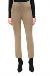 Joseph Ribkoff Scuba Suede Flared Pant In Java In Brown