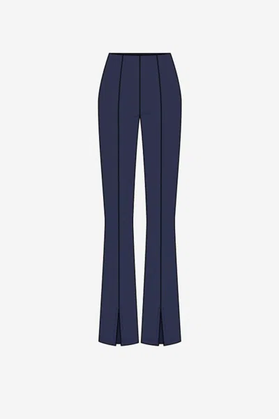 Joseph Ribkoff Women's Silky Knit Flared Pants In Midnight Blue