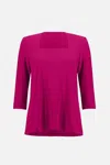 Joseph Ribkoff Women's Square Neck Top In Opulence In Multi