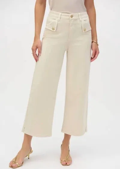 JOSEPH RIBKOFF WOMEN'S STRETCH CULOTTE JEANS IN GREIGE