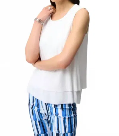 Joseph Ribkoff Women's Tank Top In Vanilla In White