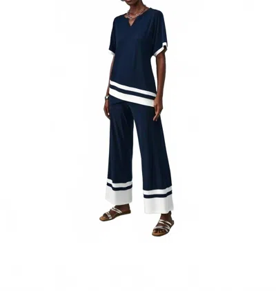 Joseph Ribkoff Women's Wide Leg Trouser In Blue