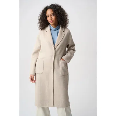 Joseph Ribkoff Wool Blend Plaid Reversible Boxy Coat In Multi