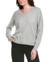 Joseph Ribkoff Wool-blend V-neck Pullover In Burgundy