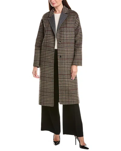Joseph Ribkoff Wool-blend Coat In Multi