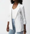 Shop Joseph Ribkoff Woven Jacquard Boxy Blazer In White