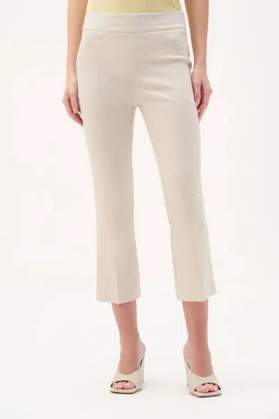 Joseph Ribkoff Woven Millennium Flare Pants In Natural In Beige