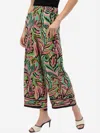 Joseph Ribkoff Paisley Print Wide Leg Pants In Black In Multi