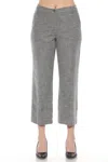 Joseph Ribkoff Woven Relaxed Cropped Pant In Grey Melange In Gray