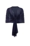 Joseph Ribkoff Wrap Cover-up In Navy In Blue